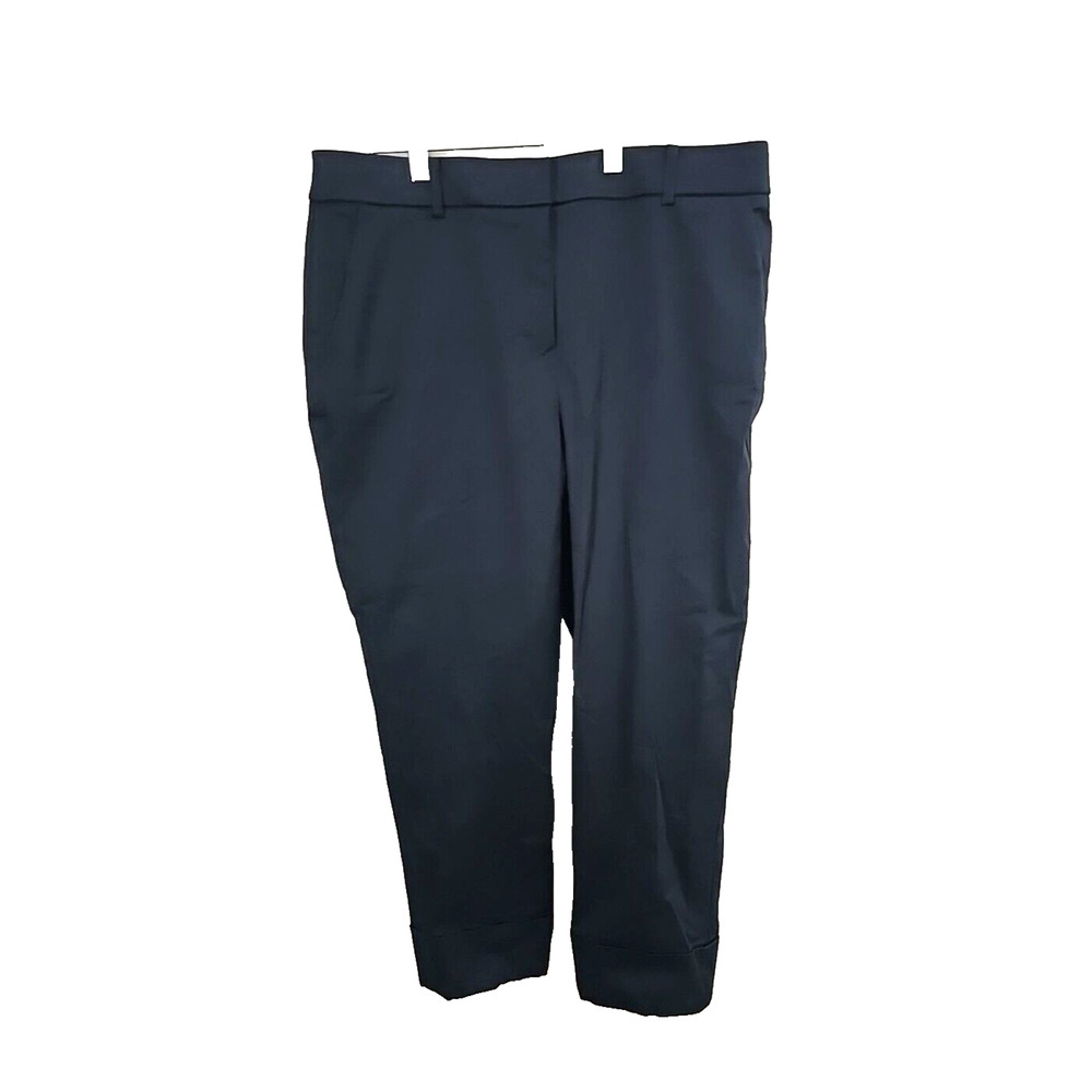NWT Chico's Black Secret Stretch Straight Leg High Rise Career Pants Woman 2/12